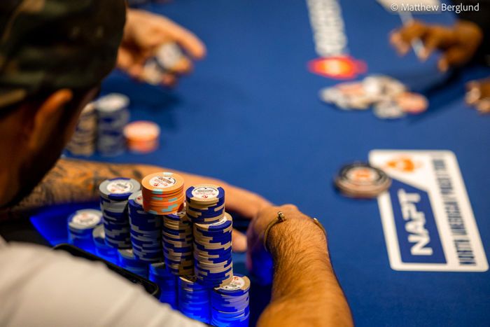 The table and chips at NAPT Las Vegas