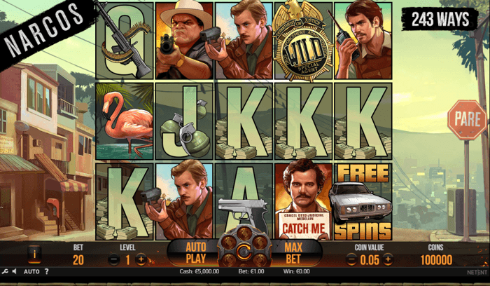 narcos video slot