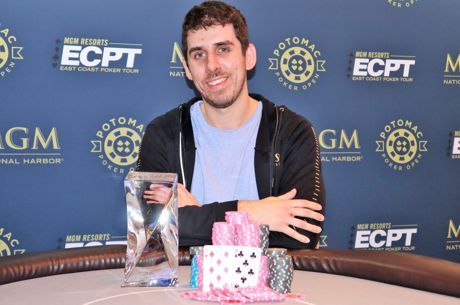 Matthew Sesso wins the 2020 Potomac Winter Poker Open Main Even