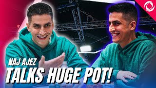 Naj Ajez talks through HUGE Day 3 CHIPLEAD pot 🔥 | 2023 WPT WC